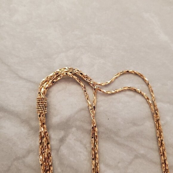 ✨ LOFT Gold Multi Chain Classic Tassel Pendant Necklace ✨ - Picture 5 of 9